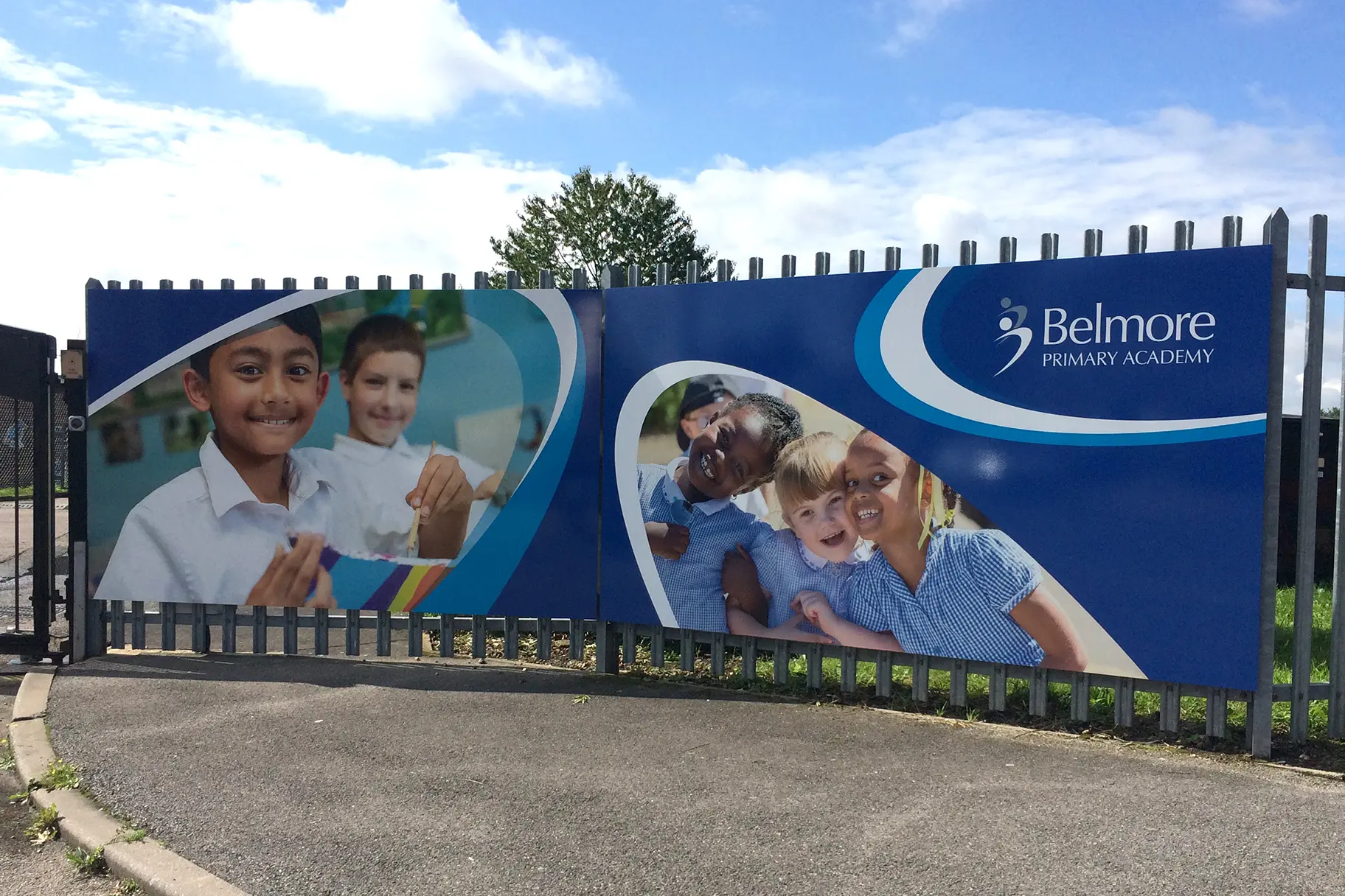 Belmore Primary Academy pupil photography for external wall art
