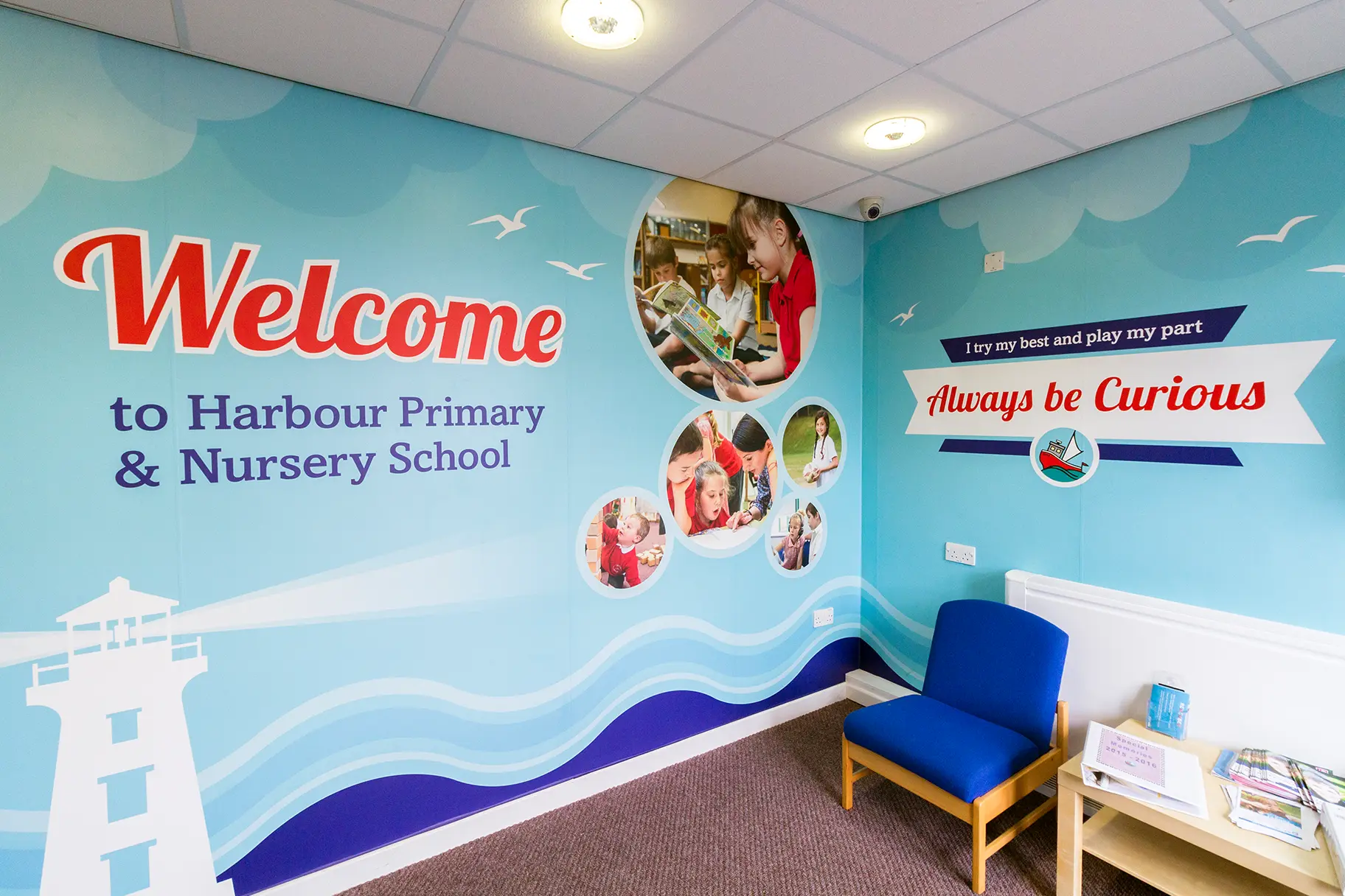 Harbour School welcome entrance Wall Art