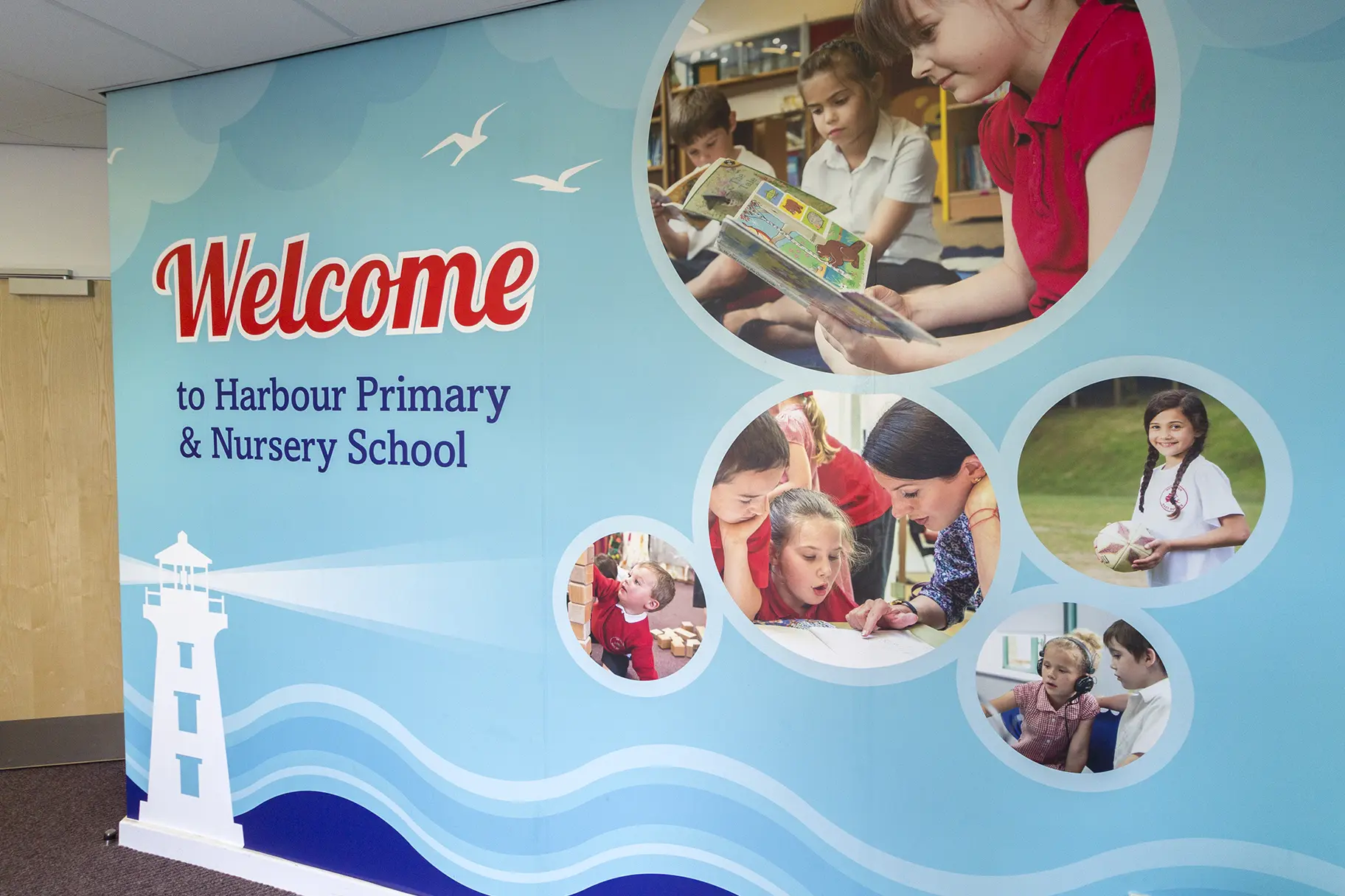 Harbour Primary & Nursery School values internal and external wall art