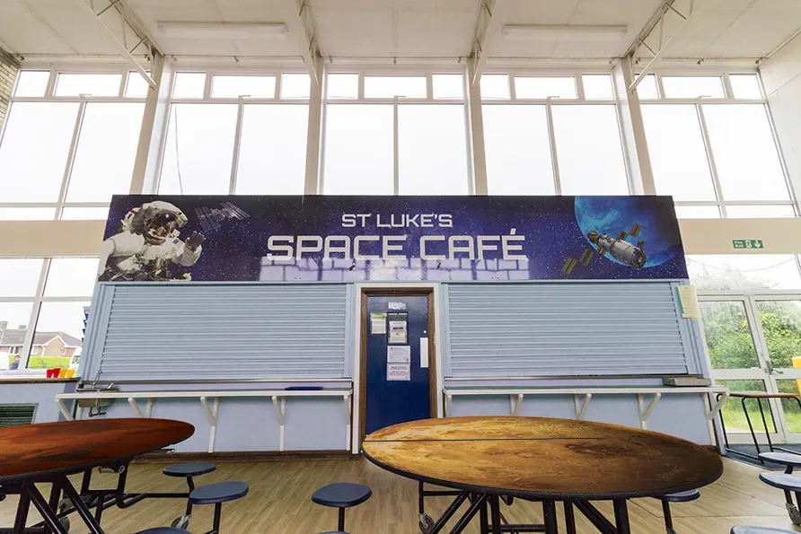 St Lukes Space Cafe bespoke Foundation School Wall Art