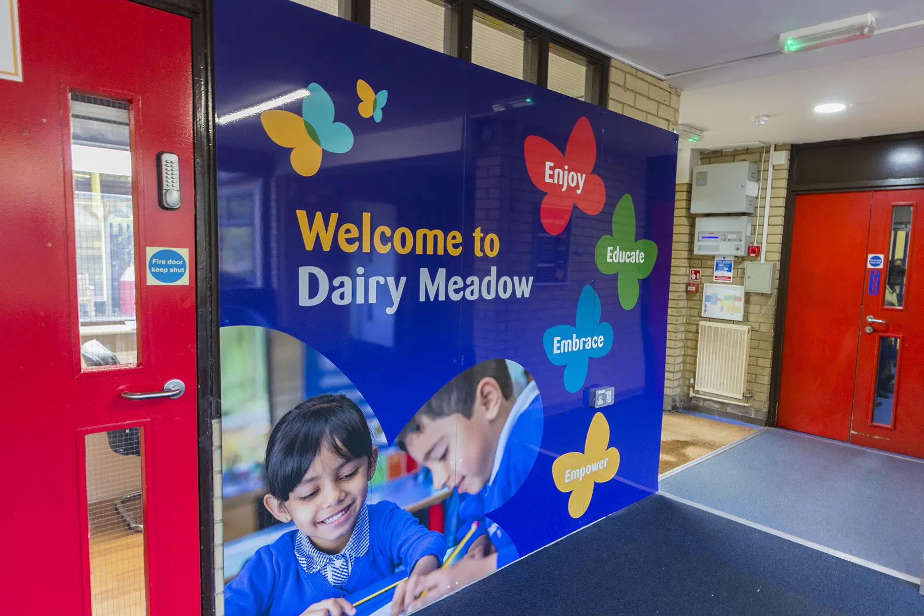 Dairy Meadow School pupil photography for custom entrance Wall Art