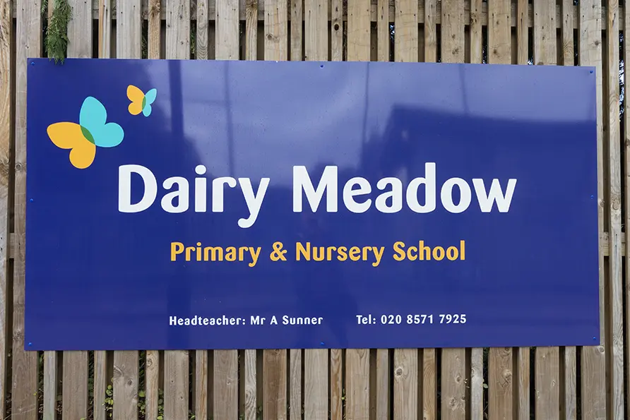 Dairy Meadow School bespoke Exterior Wall Art