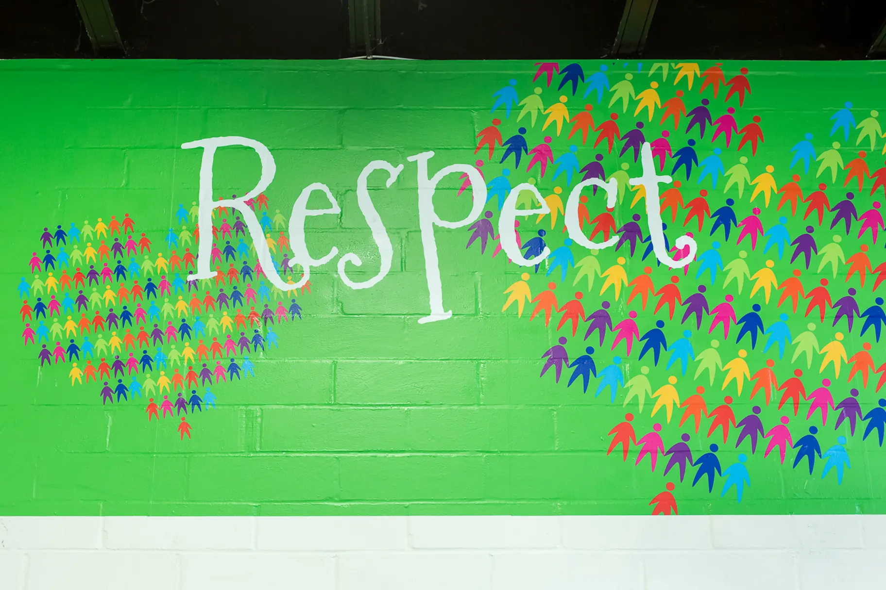 London schools core values bespoke hall wall art