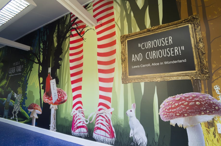 Rydene primary School imaginative vibrant English Literature themed Wall Art