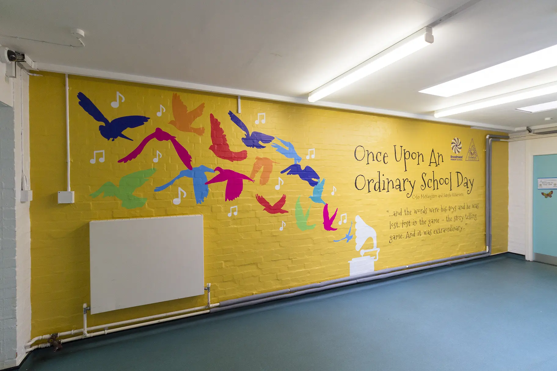 Broadmead Primary Schools custom designed story themed corridor Wall Art