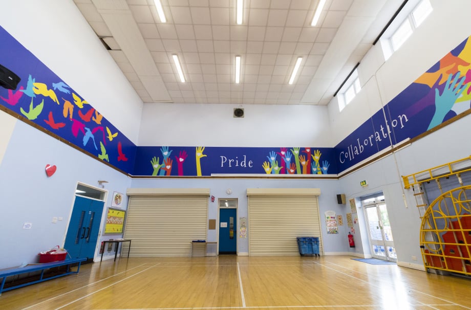 Primary School Wall art feature bespoke graphic design