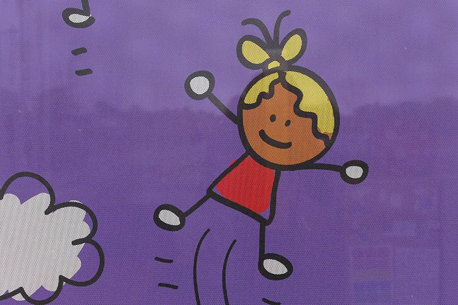 Primary School custom school design welcome window wall art