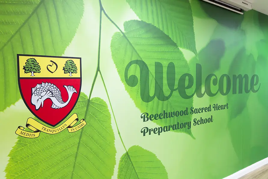 Beechwood Sacred Heart School welcoming entrance Wall Art