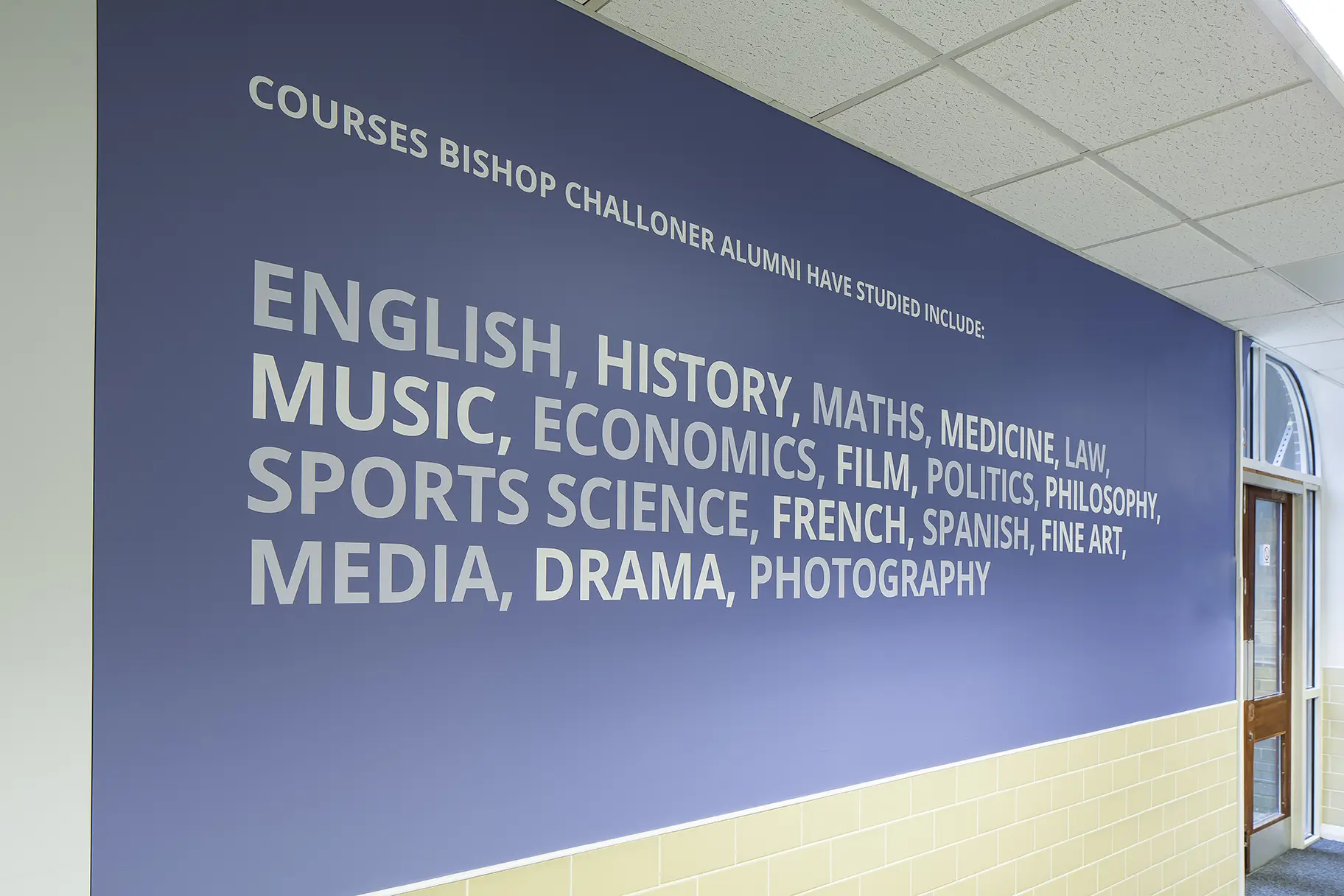 Bishop Challoner School timeline Wall Art