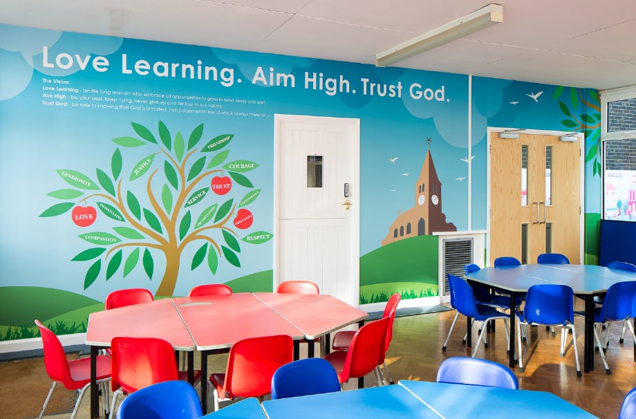 Hertford St Andrew Primary School values Wall Art