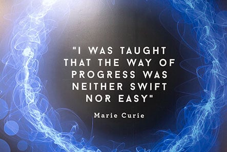 The Forest School Marie Curie inspirational quote Wall Art