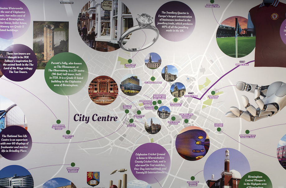 Local area map wall