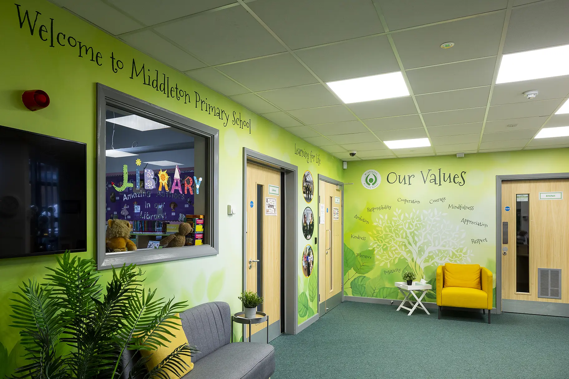 Middleton Primary School Values Wall Art