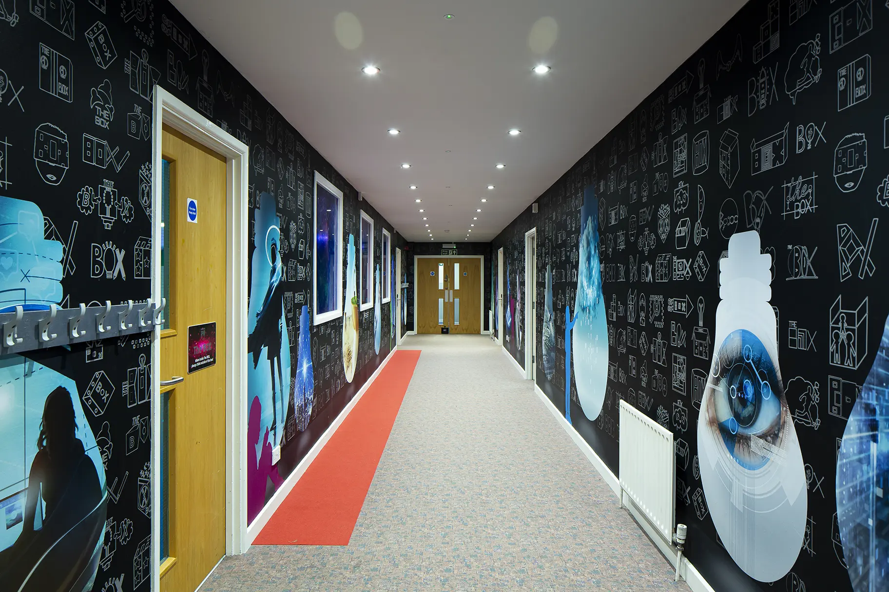 Hazelwood wall art corridor