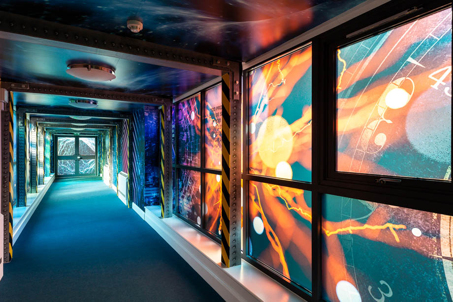 howard junior immersive corridor wall art