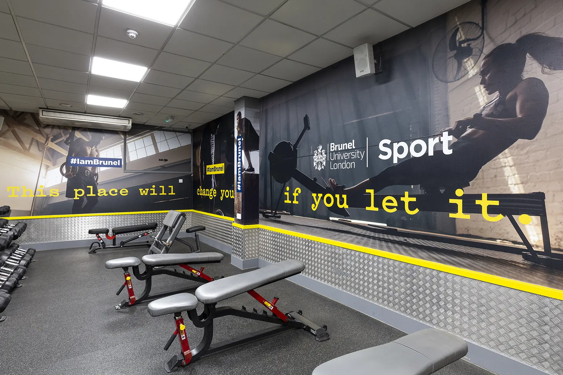 Brunel University free weights room