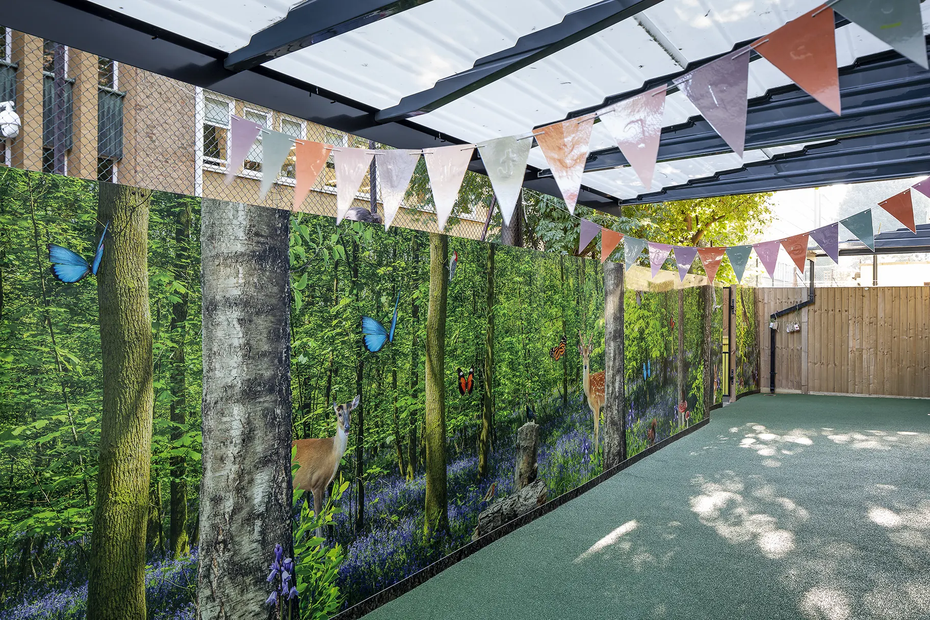 One World Nursey outdoor woodland themed wall art