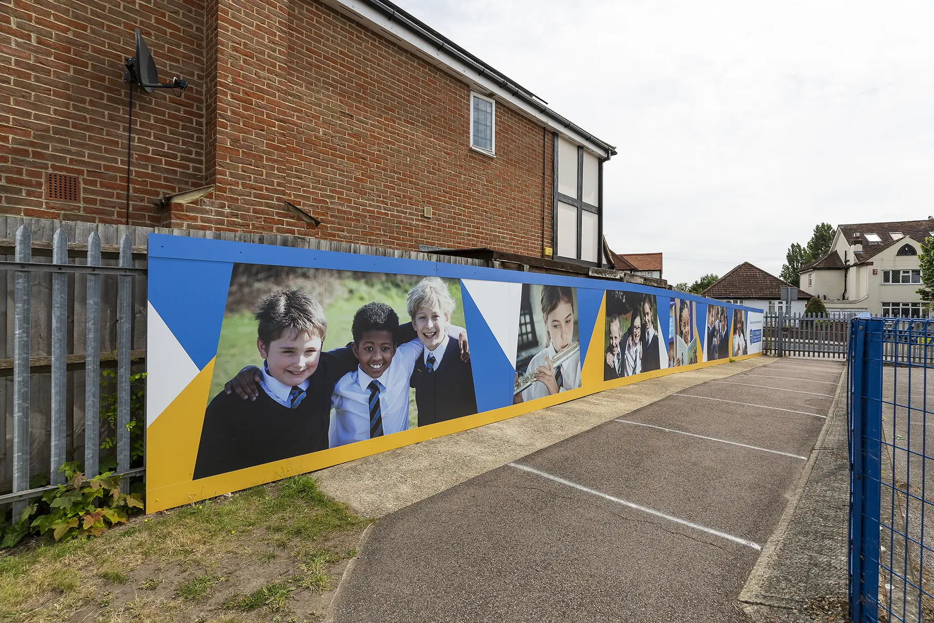 St Edwards external school wall art