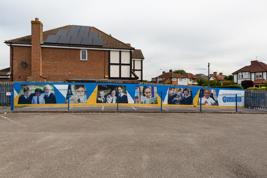 St Edwards external school wall art