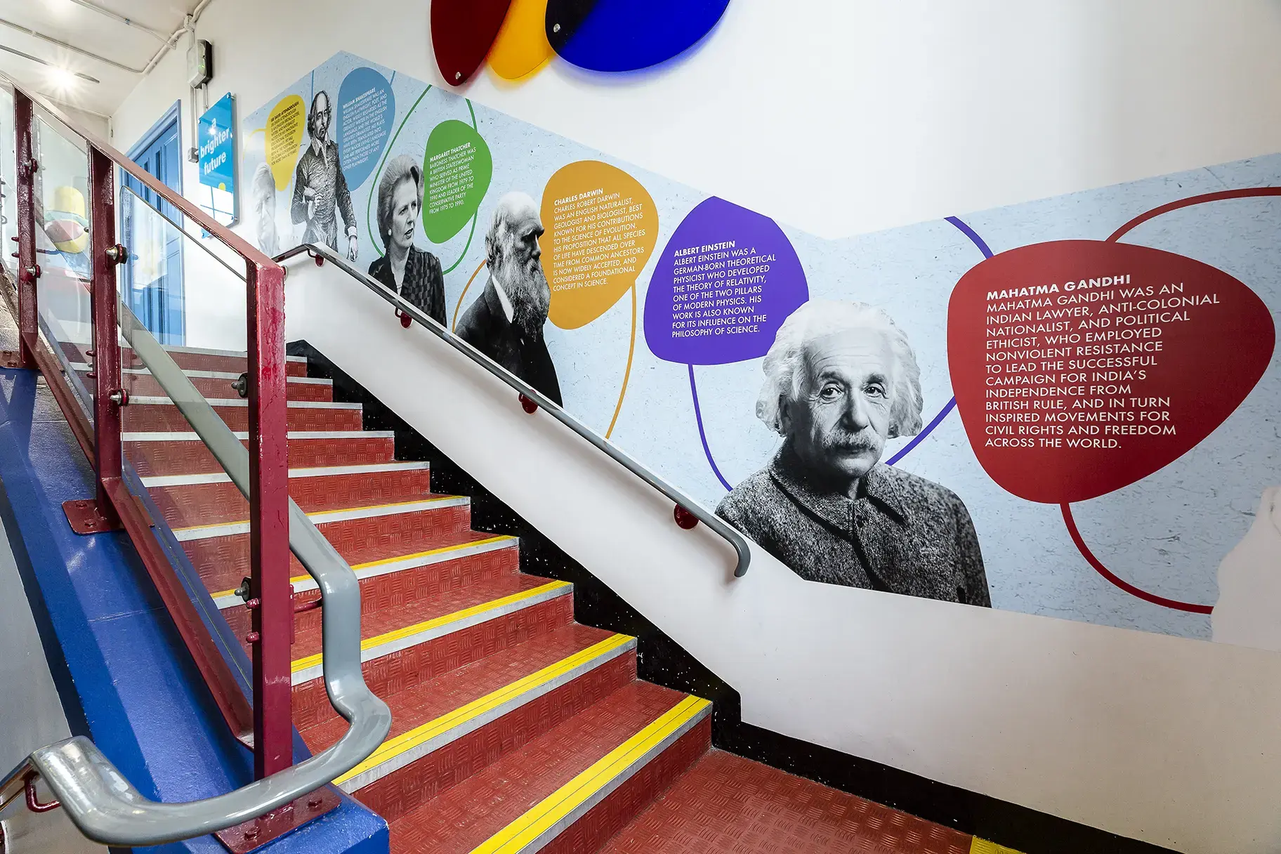 Tollgate Primary School stairwell school wall art