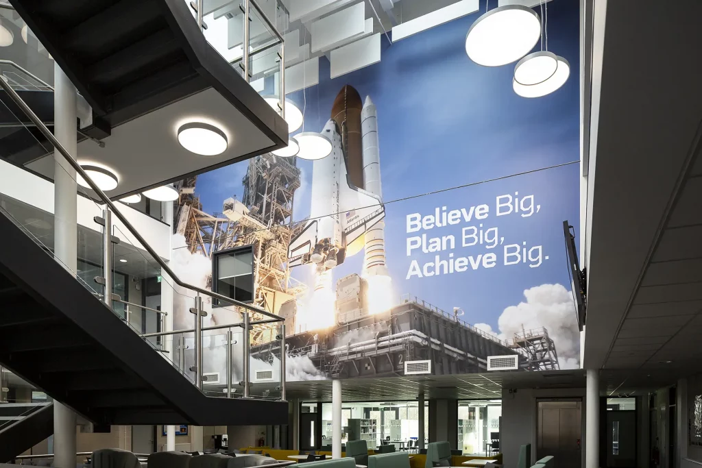 Kettering school atrium wall art