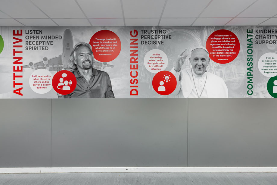 Cardinal wiseman values wall art