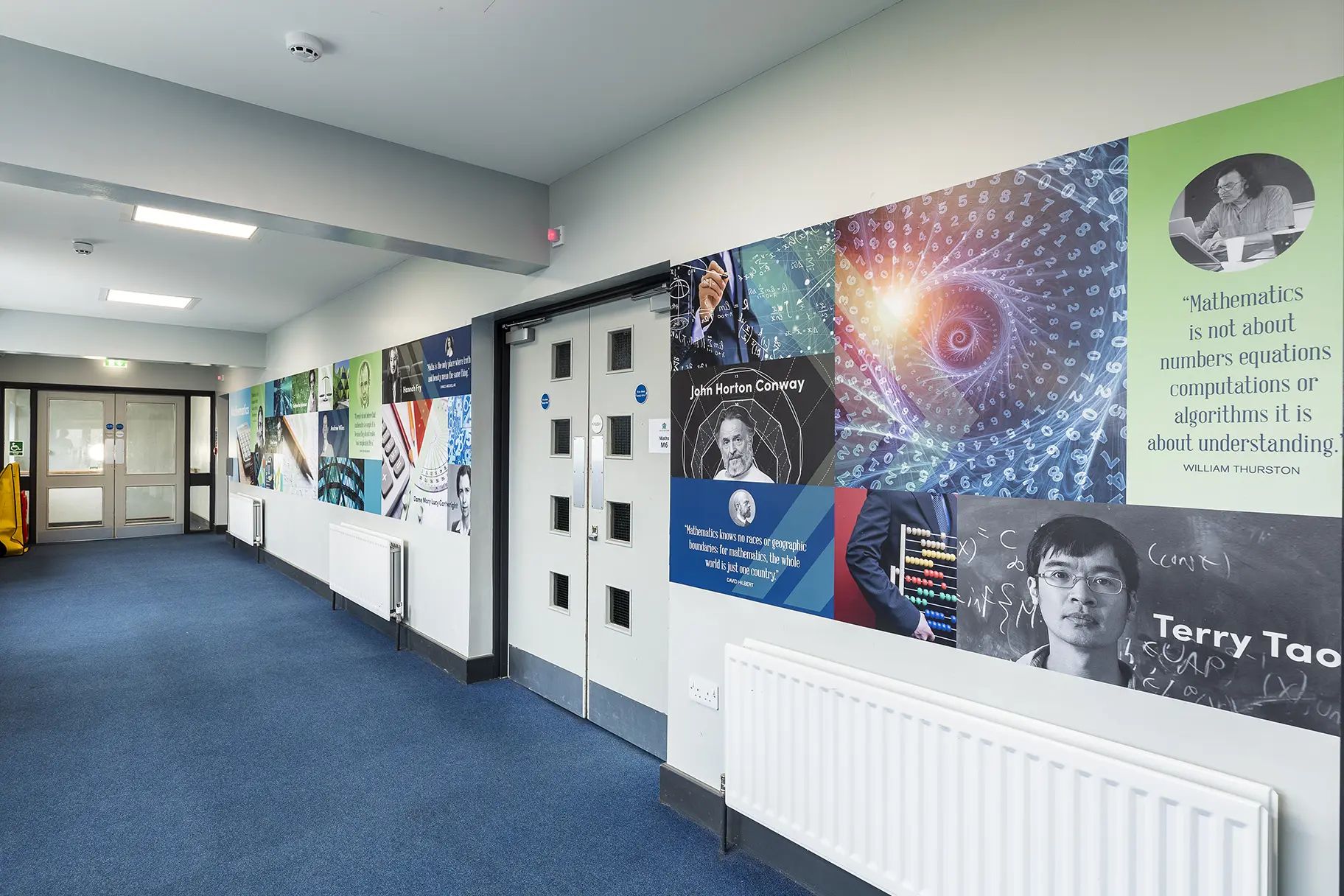 Our Lady and St Bede maths wall art