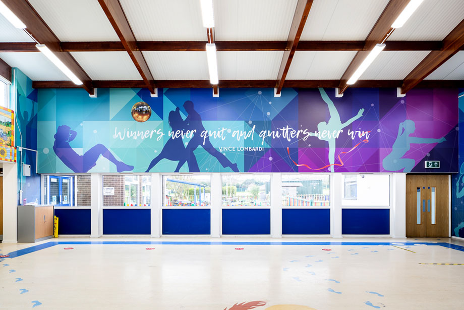 Phoenix sports hall wall art