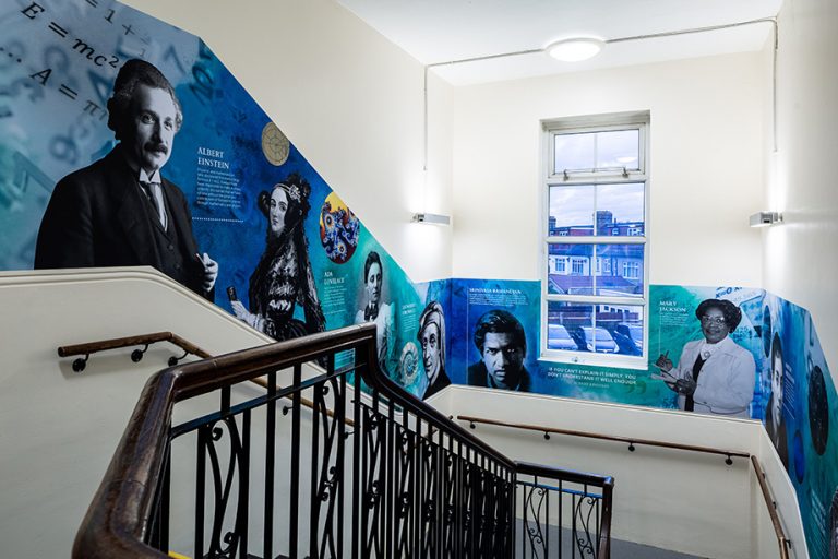 Ilford County High School Maths Stairwell Promote Your School