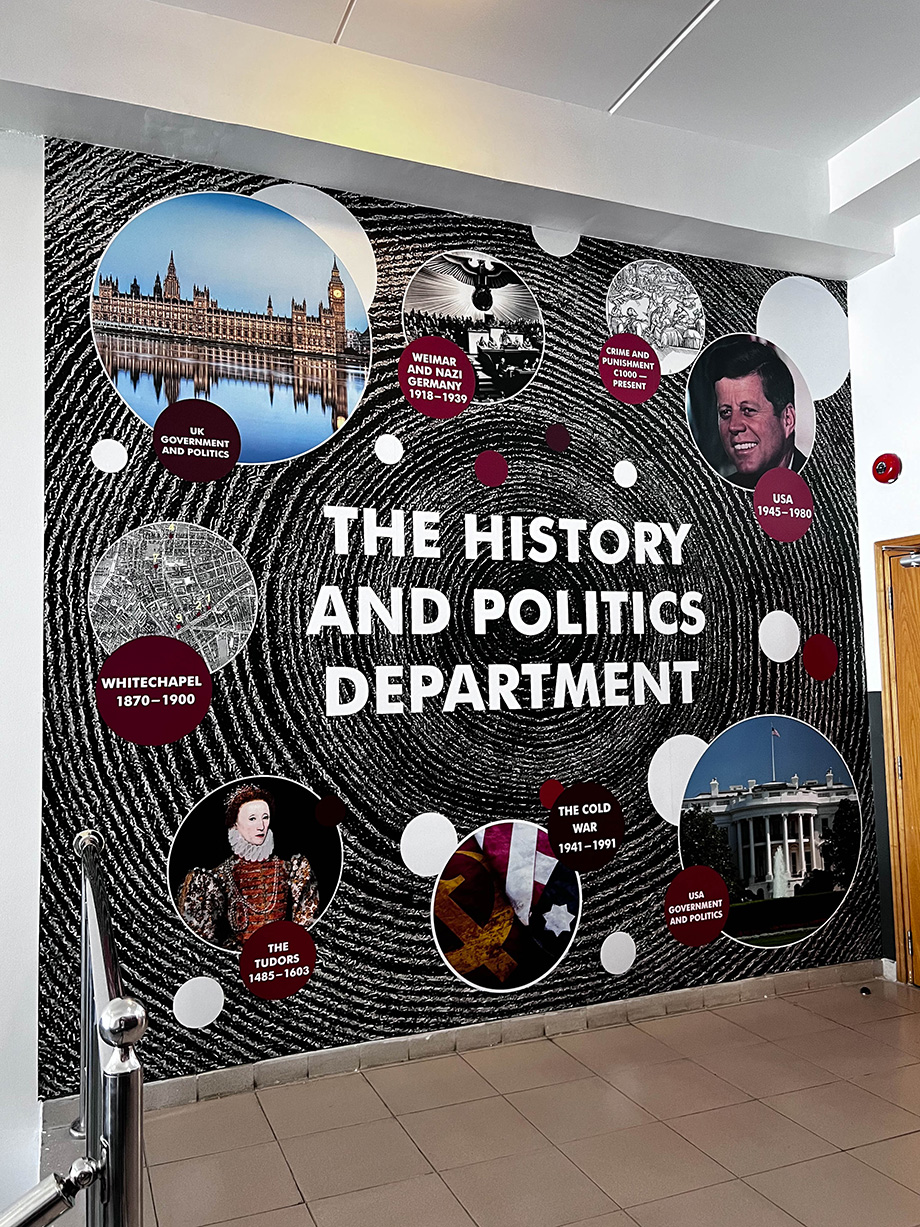 dubai english speaking college history and politics school wall art