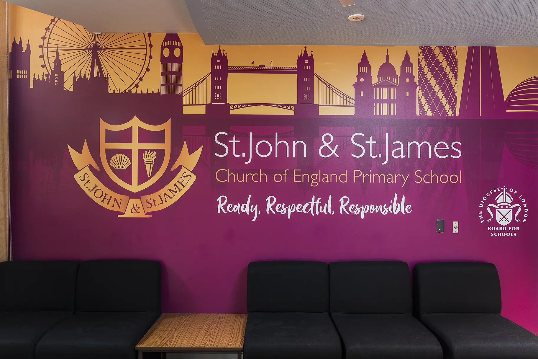St John and St James welcome wall art
