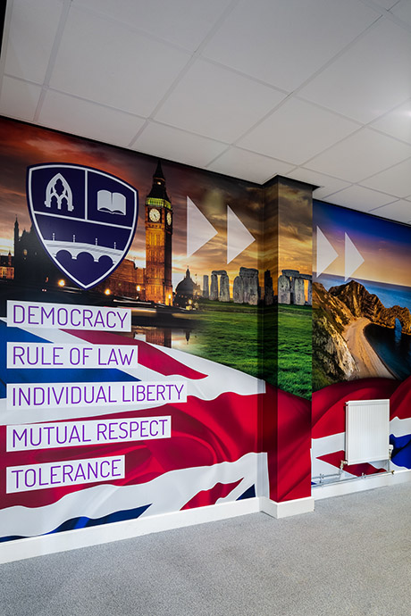 British values school wall art