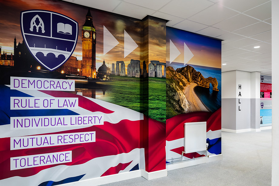 British values school wall art