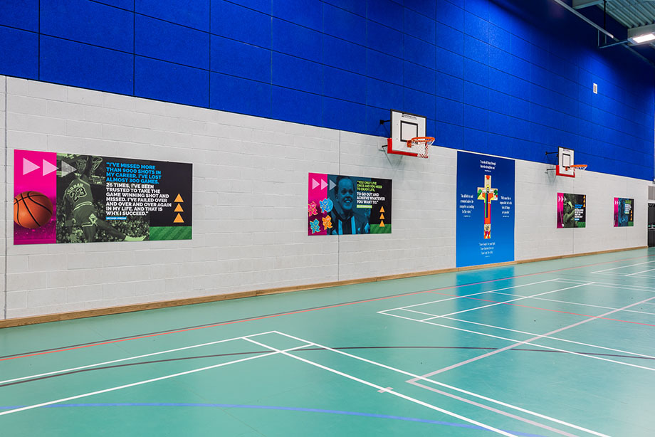 Our Lady and St Bede sports wall art