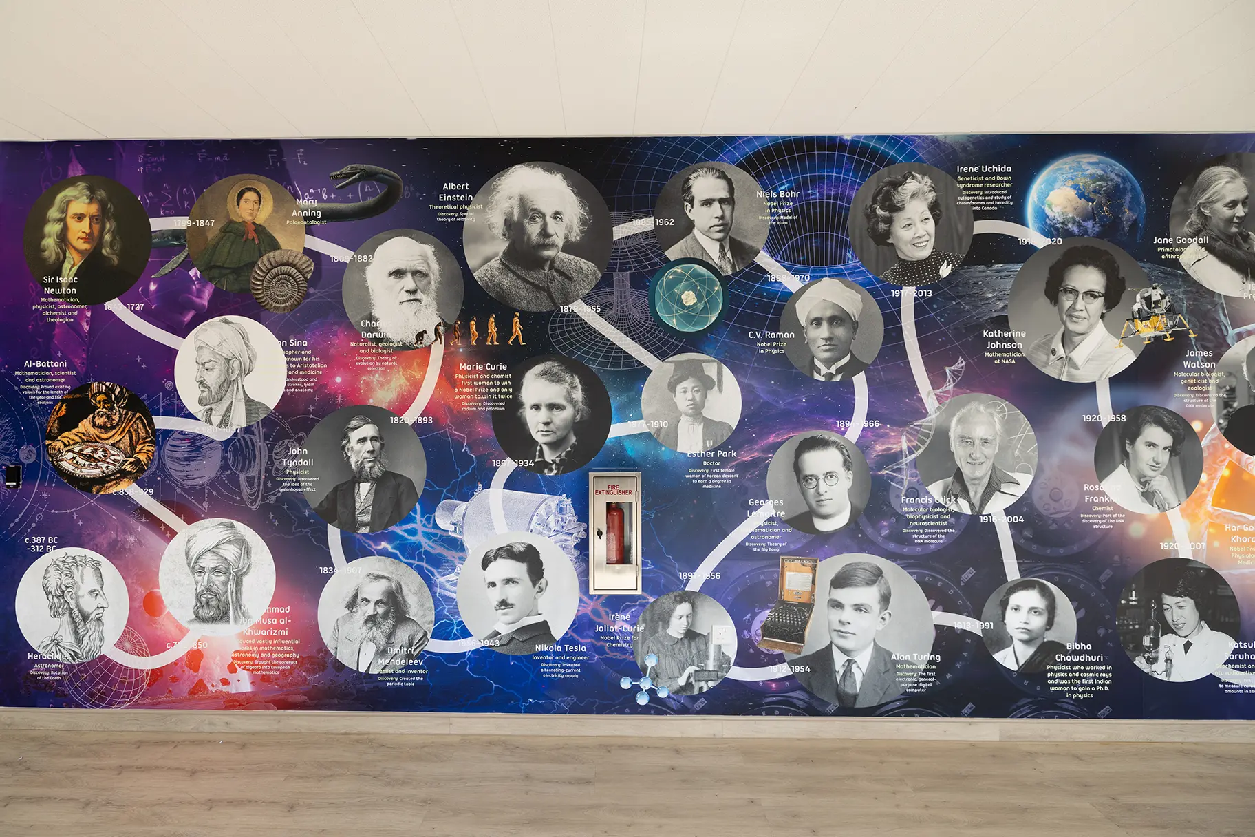 North london collegiate school singapore science wall art