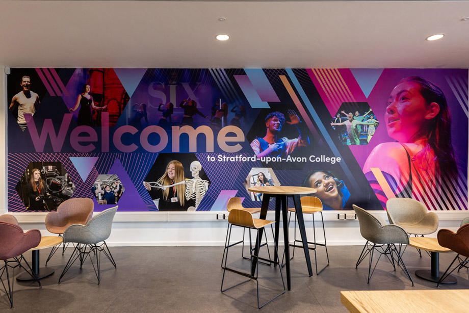 Stratford upon avon college welcome wall art