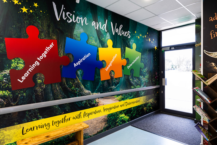 Whitfield Aspen School values wall art