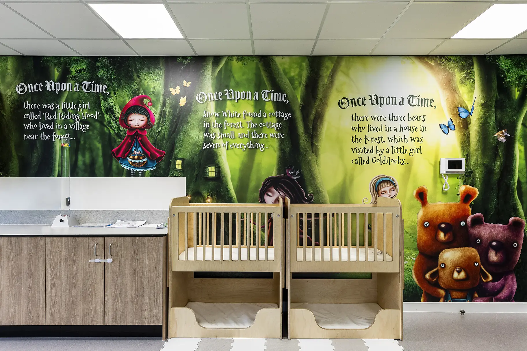 Chapel Hill nursery sleep room wall art