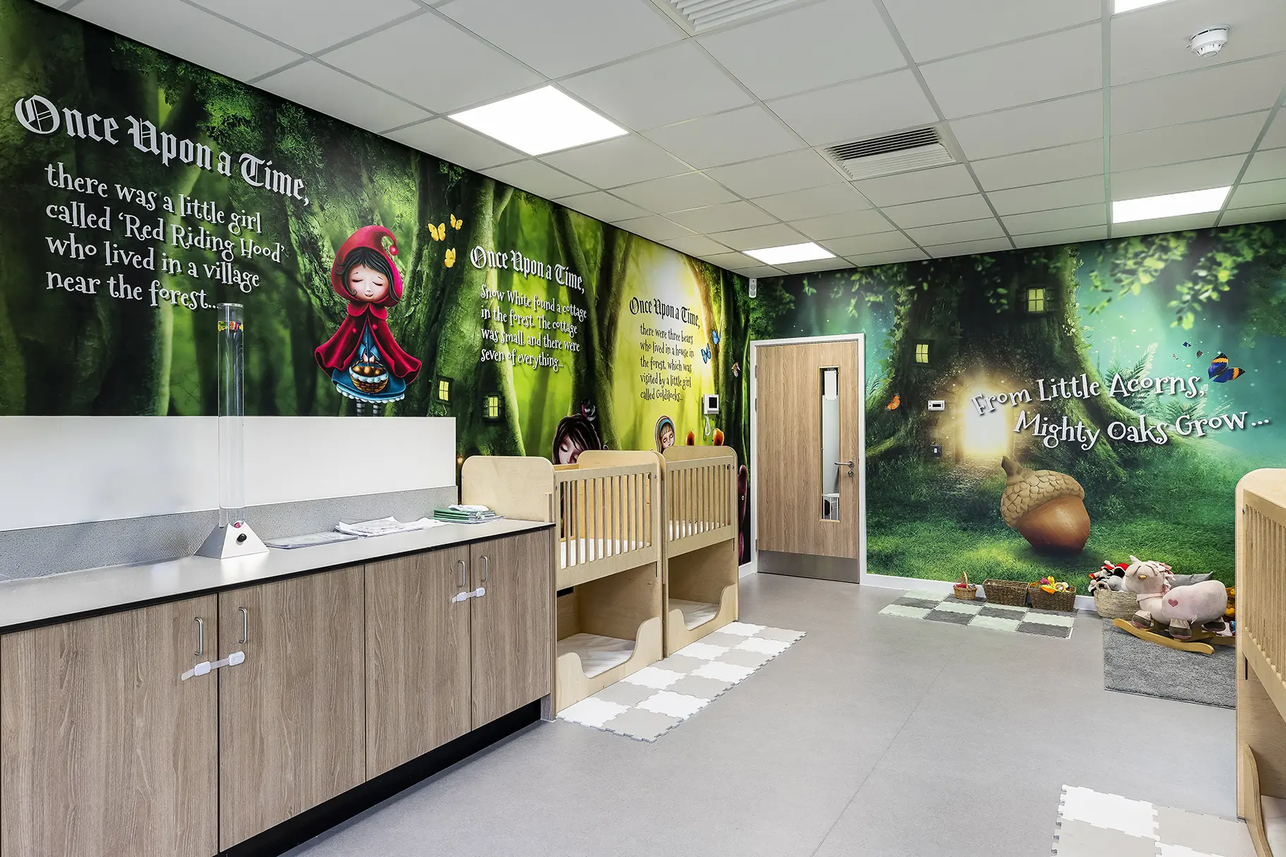 Chapel Hill nursery sleep room wall art