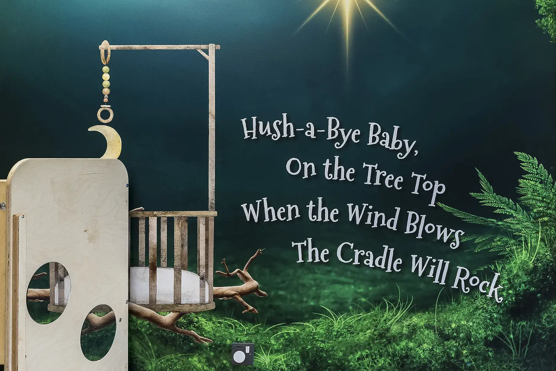 Chapel Hill nursery sleep room wall art