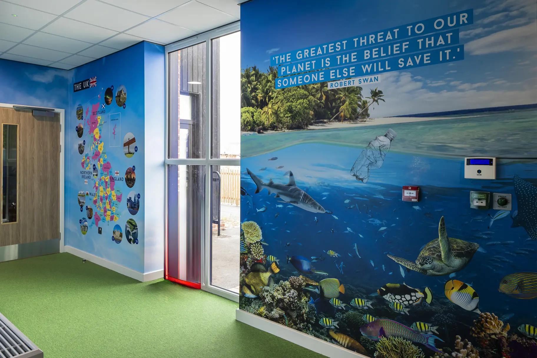 Chapel hill primary school environmental awareness wall art