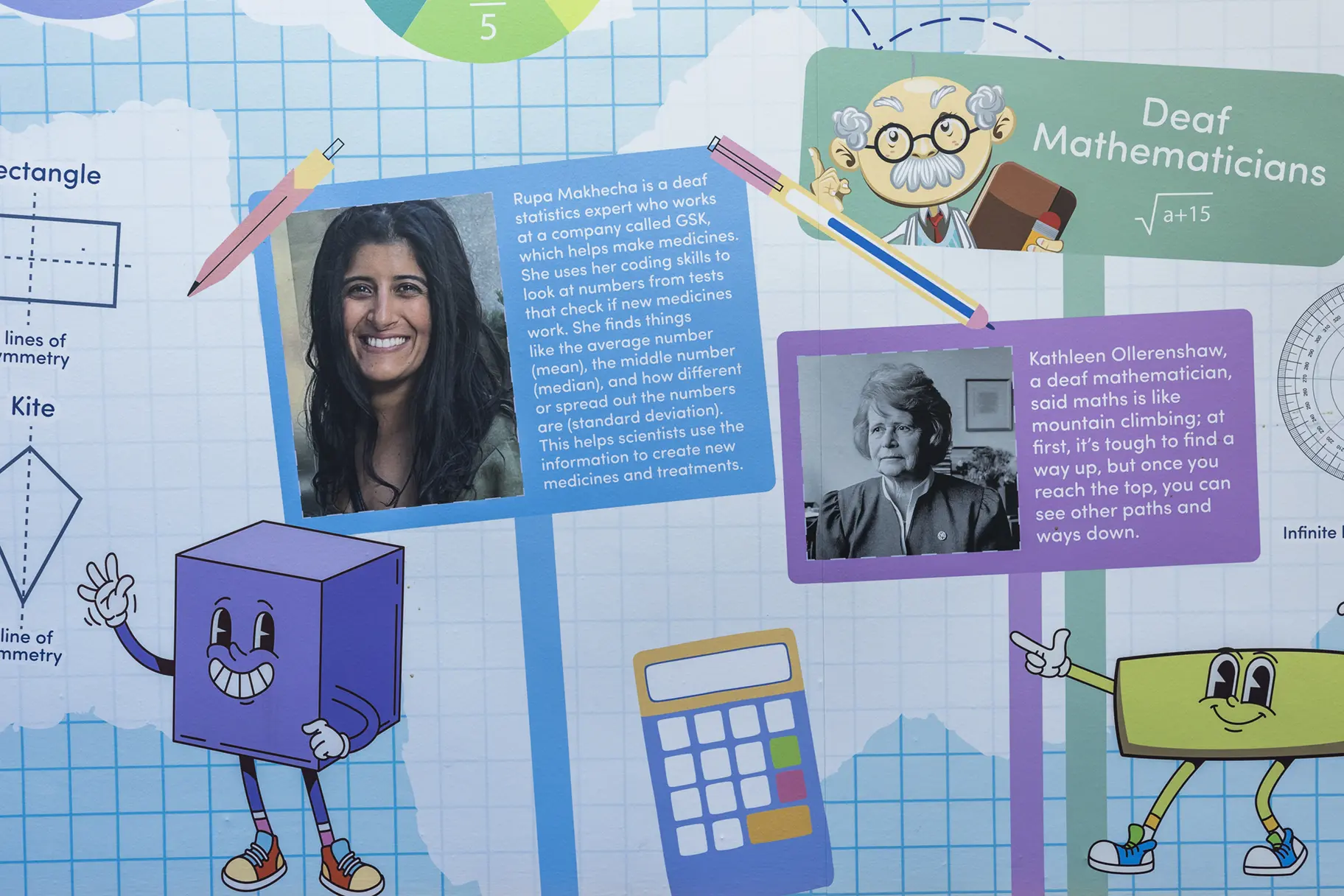 Heathlands school maths wall art