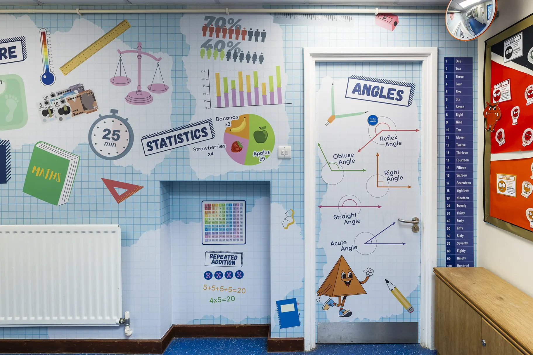 Heathlands school maths wall art