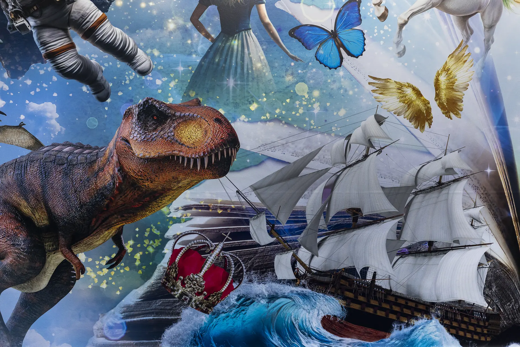 The Cranbourne Primary library wall art