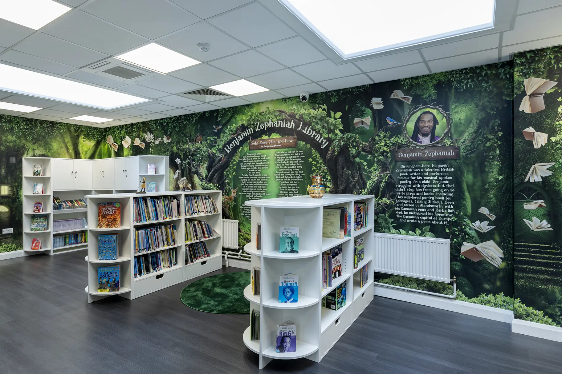 William murdoch primary school library wall art
