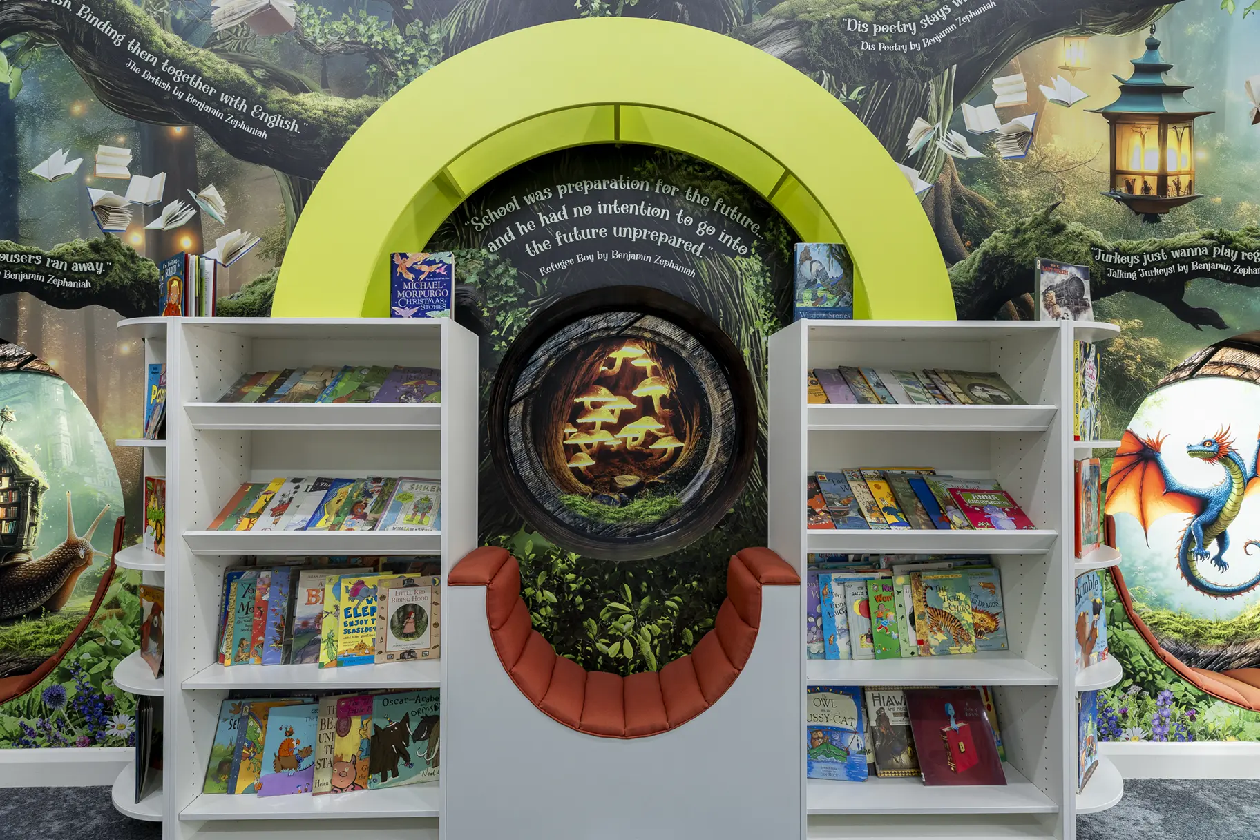 William murdoch primary school library wall art