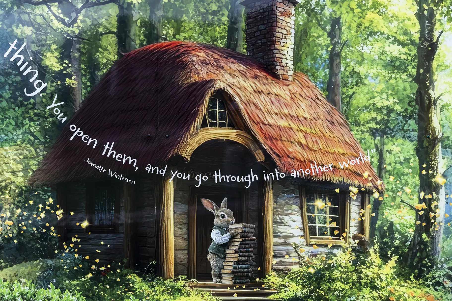 Chapel Hill Primary School literacy fence wall art