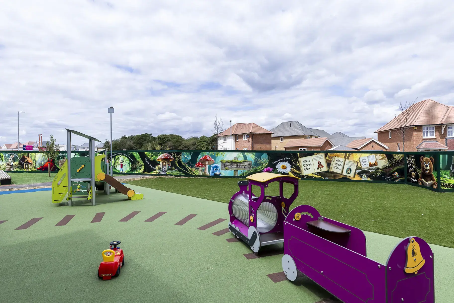 Chapel Hill Primary School literacy fence wall art