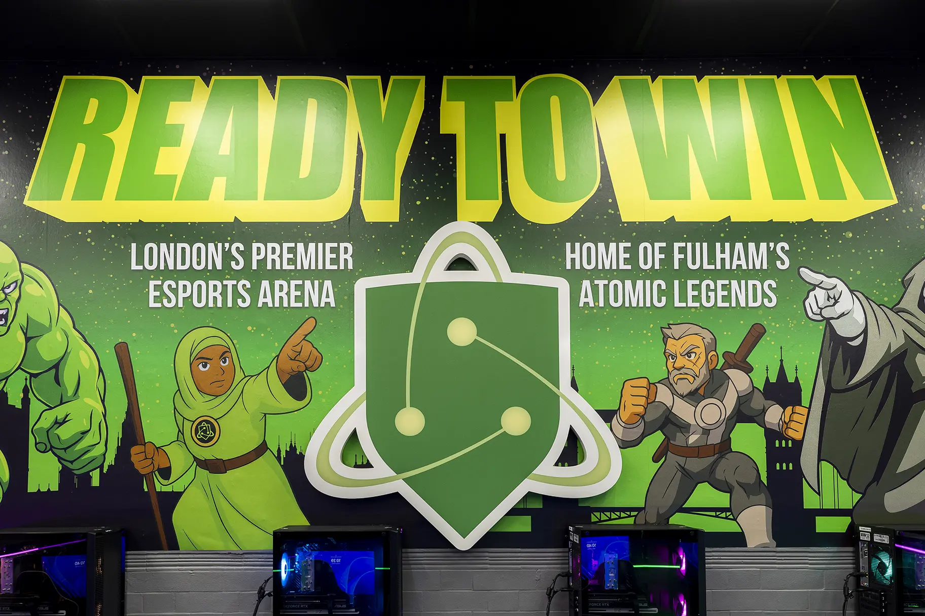 Fulham Cross Academy Trust eSports gaming room wall art