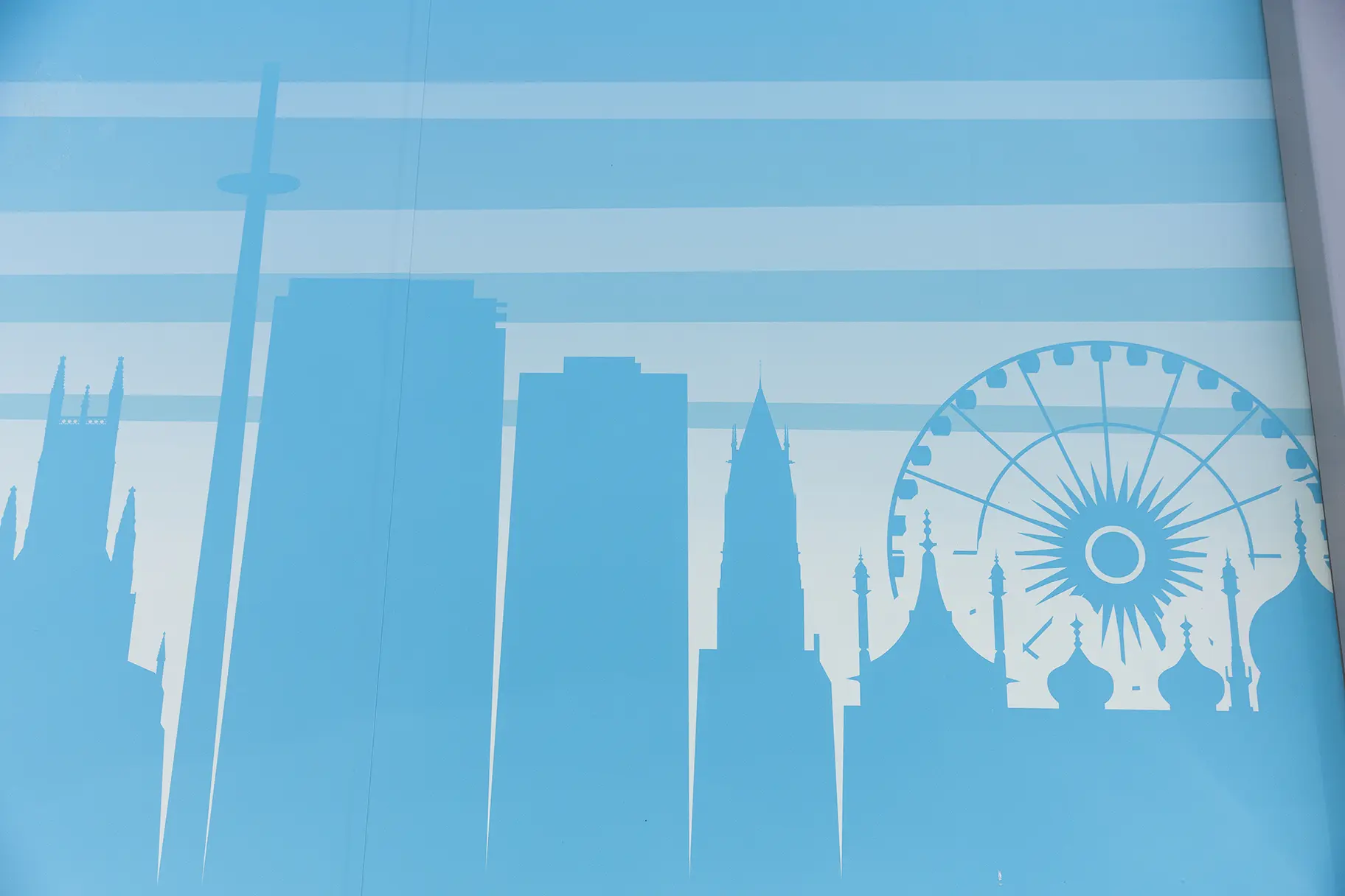 Oxford International College Brighton outbuildings 2 and 3 wall art